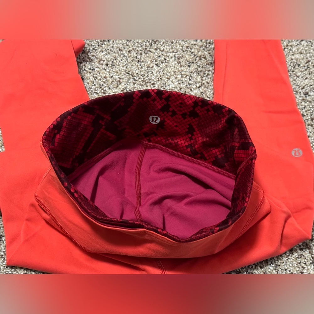 π LULULEMON Leggings - Rust Orange/Red (π - Picture 5 of 10